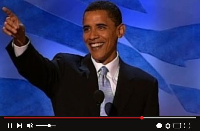 Barack Obama’s 2004 Democratic National Convention Keynote Speech (Video – Story of Self, Us, Now)