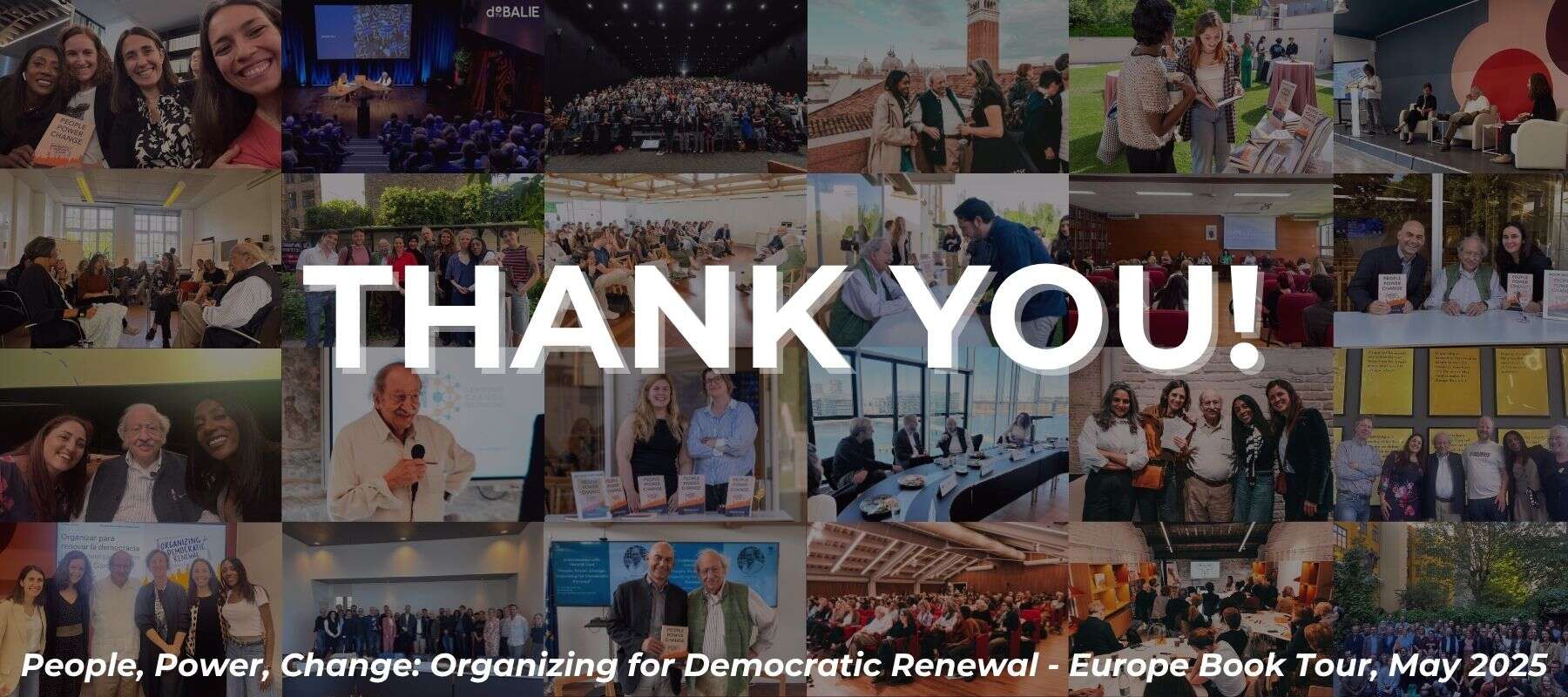 People, Power, Change: Organizing for Democratic Renewal – Europe Book Tour, May 2025 (Wrap Up)