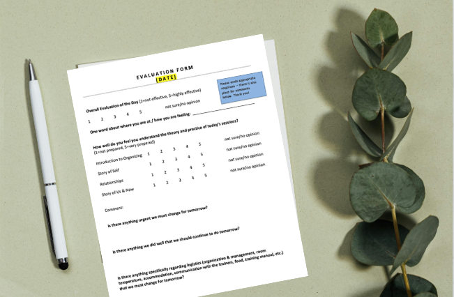 Evaluation Form (Template)