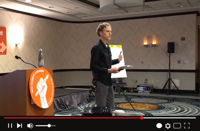 Introduction to Public Narrative by Jake Waxman from the union sector in Florida, United States – SEIU Florida Public Services Union Workshop 2019 (Video)