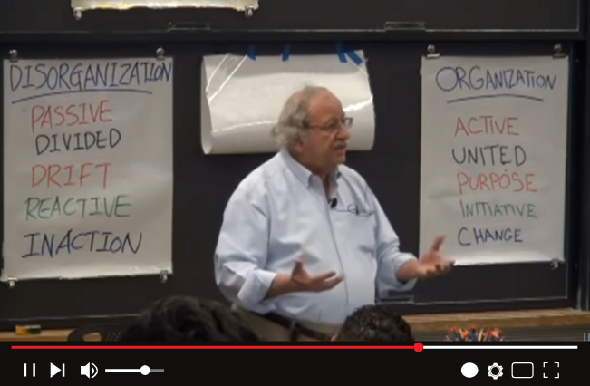Marshall Ganz 2014 Organizing Couse: People, Power & Change graduate course at Harvard University (Videos)