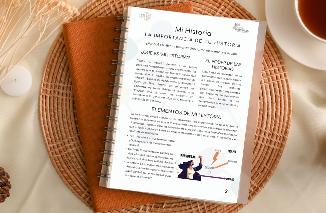 Cuaderno Trabajo Narrativa Pública Género (Public narrative guide for women in Spanish)